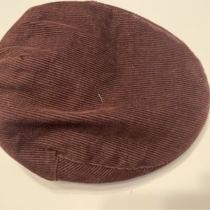 Dartmoor Burgundy corduroy cap, hat, beret